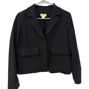 Anthropologie Maeve Shrunken Swing Ponte Jacket Blazer‎ Size 4